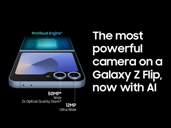 The most powerful camera on a Galaxy Z Flip, now with AI