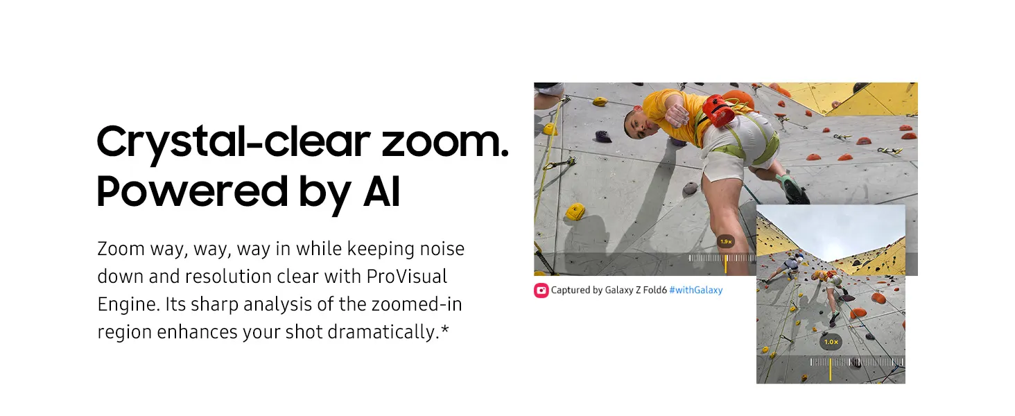 Crystal-clear zoom. Powered by AI