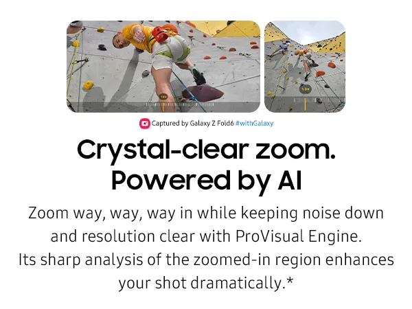 Crystal-clear zoom. Powered by AI